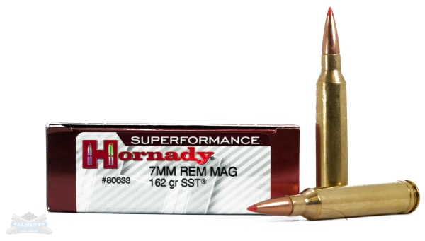Hornady 7mm Magnum 162gr SST Superformance Ammunition 20rds - -80633 - Hornady