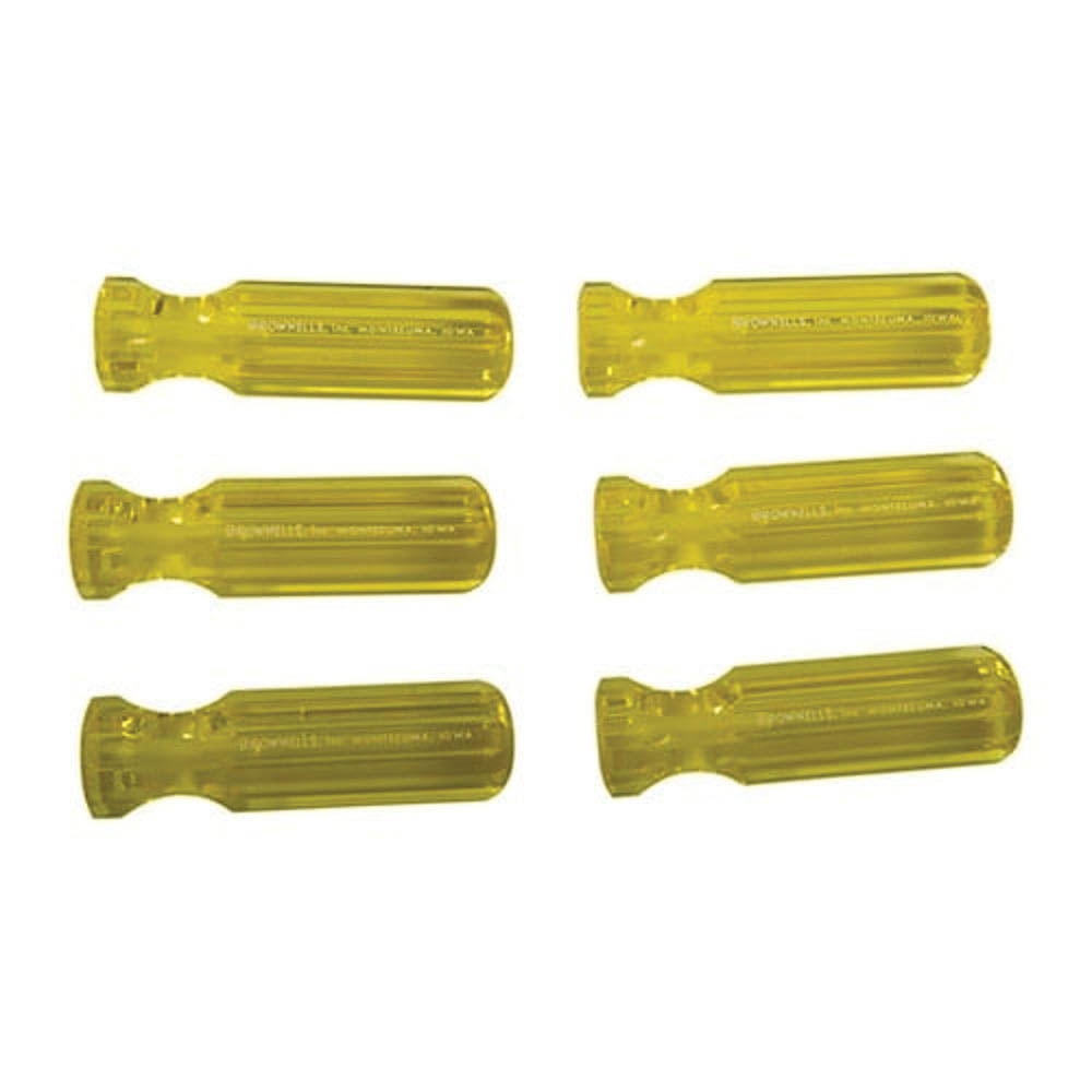 Brownells L3 Molded Plastic Tool Handle, Yellow Pack of 6 - Brownells