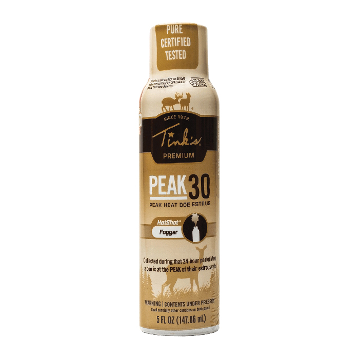 Tink's PEAK30 Premium Doe Estrus Deer Urine Fogger, 5 oz Can - Tinks