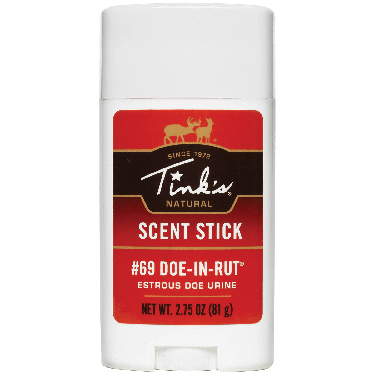 Tink's 69 Doe-In-Rut Buck Lure Natural Stick, 2.75 oz