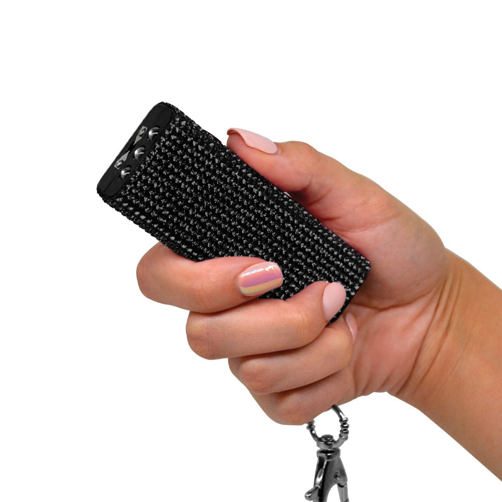 Guard Dog 1.40" x 3.90" Rechargeable Stun Gun w/Flashlight, Black - Guard Dog