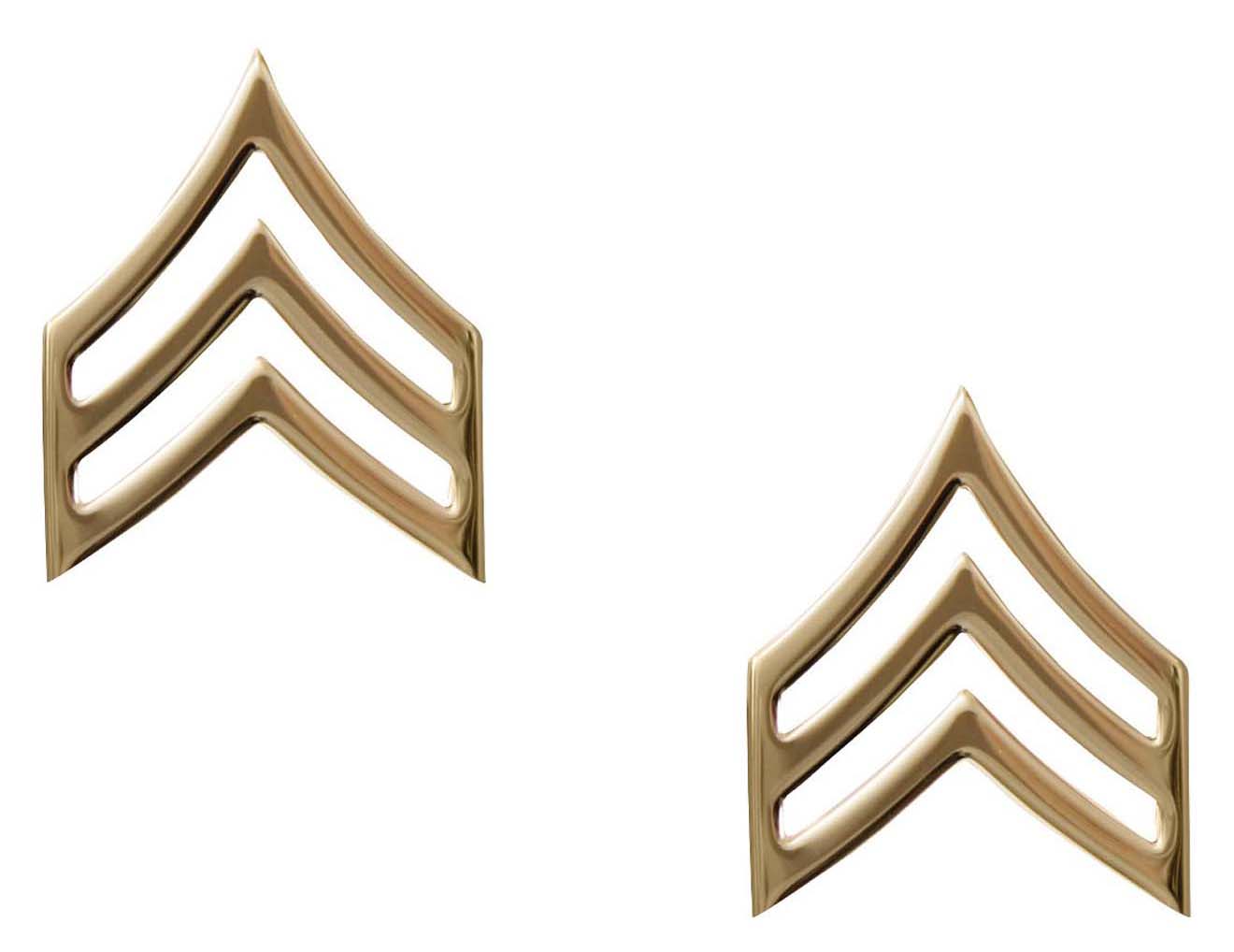 Rothco Rothco Sergeant Polished Insignia - Gold