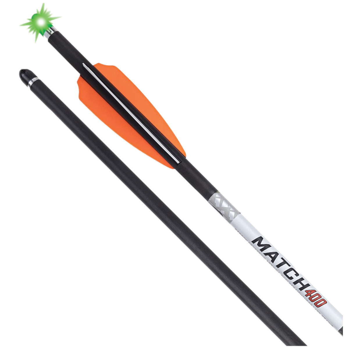 TenPoint Wicked Ridge Match 400 20" Lighted Carbon Arrow w/Alpha Blaze Lighted Nock Pack of 3 - Tenpoint Archery