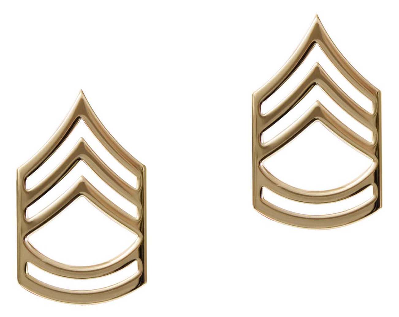 Rothco Rothco Sergeant First Class Polished Insignia Pin - Gold