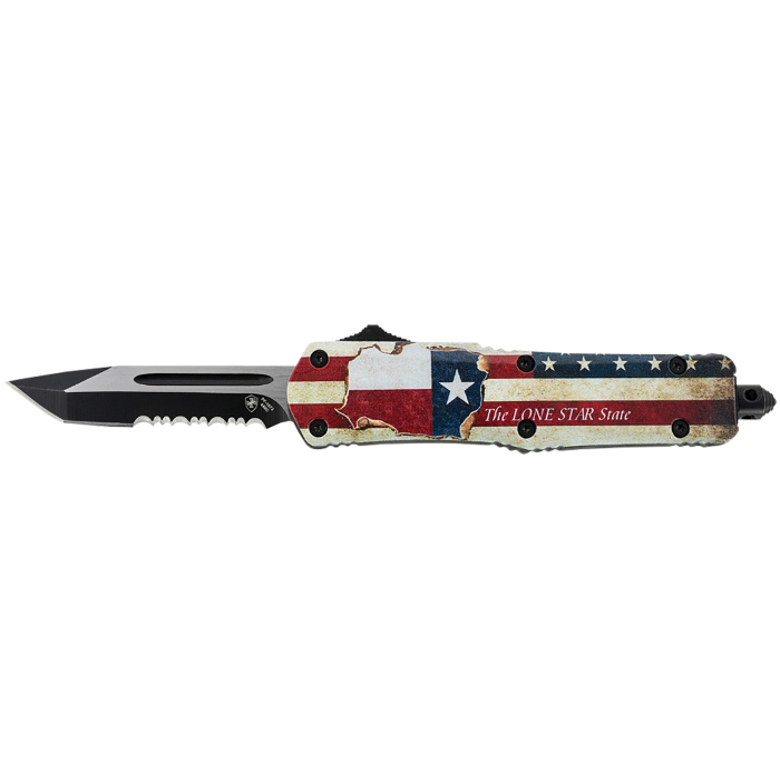 Templar Knife Gen 2 Large Texan OTF Knife Tanto, Texas Flag