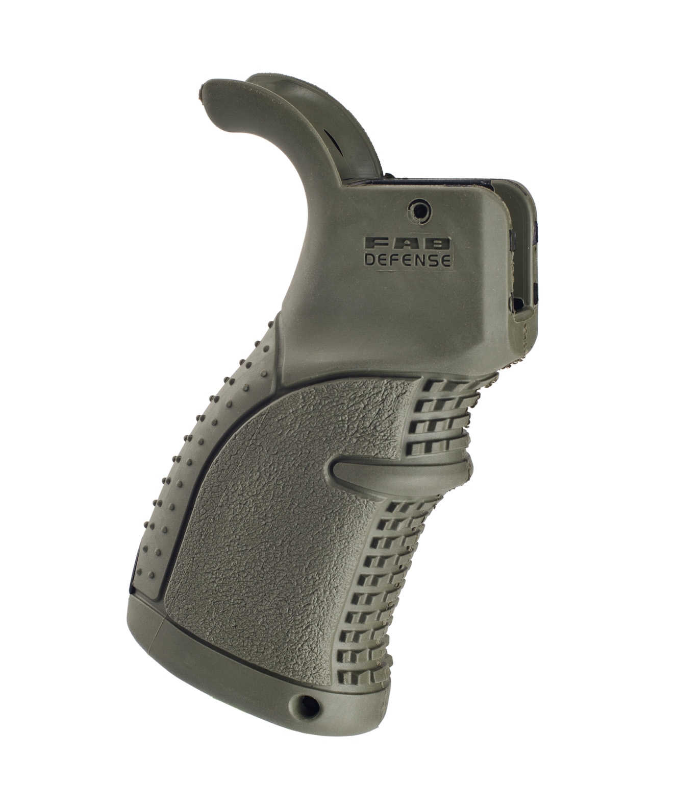 FAB Defense AGR-43 AR15 Rubberized Ergonomic Pistol Grip, OD Green - FXAGR43G - Fab Defense