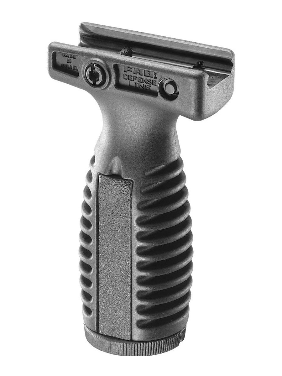 FAB Defense TAL-4 Ventilated Ergonomic Vertical Picatinny Rail Foregrip, Black - FX-TAL4B - Fab Defense