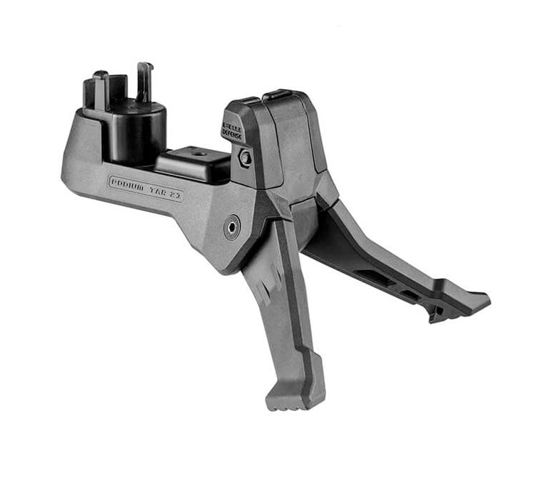 FAB Defense TAR Podium Quick Deployment Bipod for TAR 21 Rifle, Black - FX-TARPODB - Fab Defense