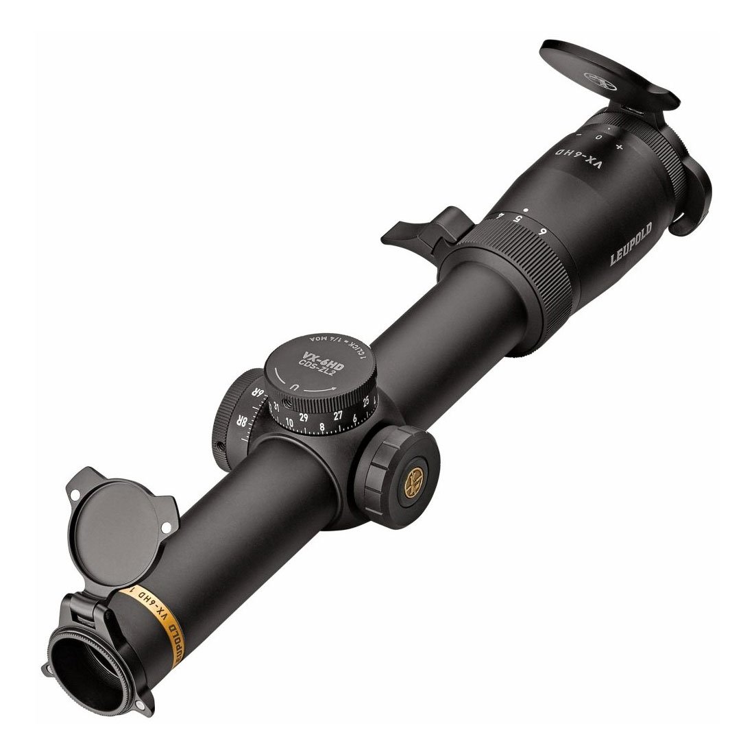 Leupold VX-6HD 1-6x24mm FireDot Duplex Illuminated Reticle Rifle Scope, Matte Black - 171552 - Leupold