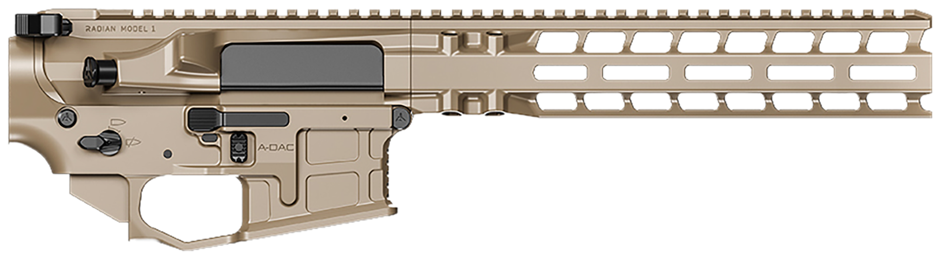 Radian Weapons Model 1 MOE Upper M-LOK Rail with Charging Handle, Flat Dark Earth - Rugged Reliability - R0430 - Radian Weapons