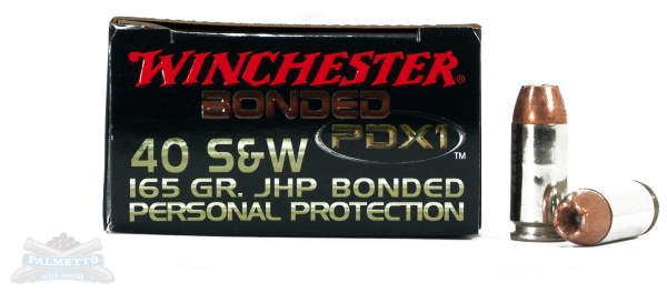 Winchester 40 S&W 165gr PDX1 Pistol Ammunition 20rds - S40SWPDB - Winchester