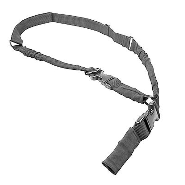 NcStar Two-Point/Single-Point Sling w/Metal Spring Clip 55" - 72" L, Urban Gray - Ncstar