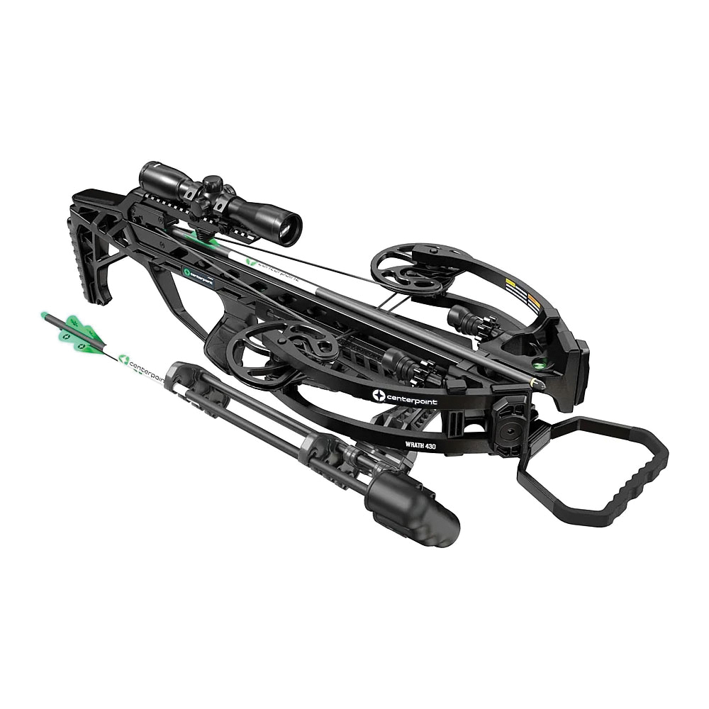 CenterPoint Archery Wrath 430SC 33.20" Compound Crossbow Package, Black - Centerpoint Archery