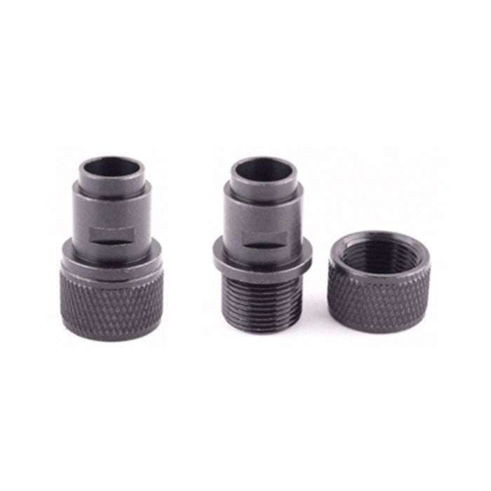 Banish Thread Adapter M8x0.75mm - 1/2-28 Fits Walther P22, Black - Banish