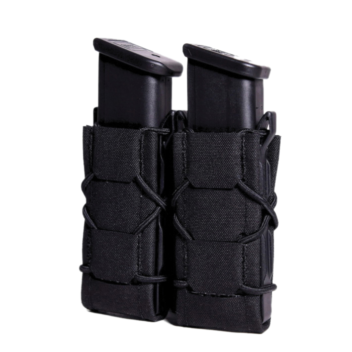 High Speed Gear Inc. Gen 2 Double Pistol Taco Double Magazine Pouch, Black - High Speed Gear Inc.