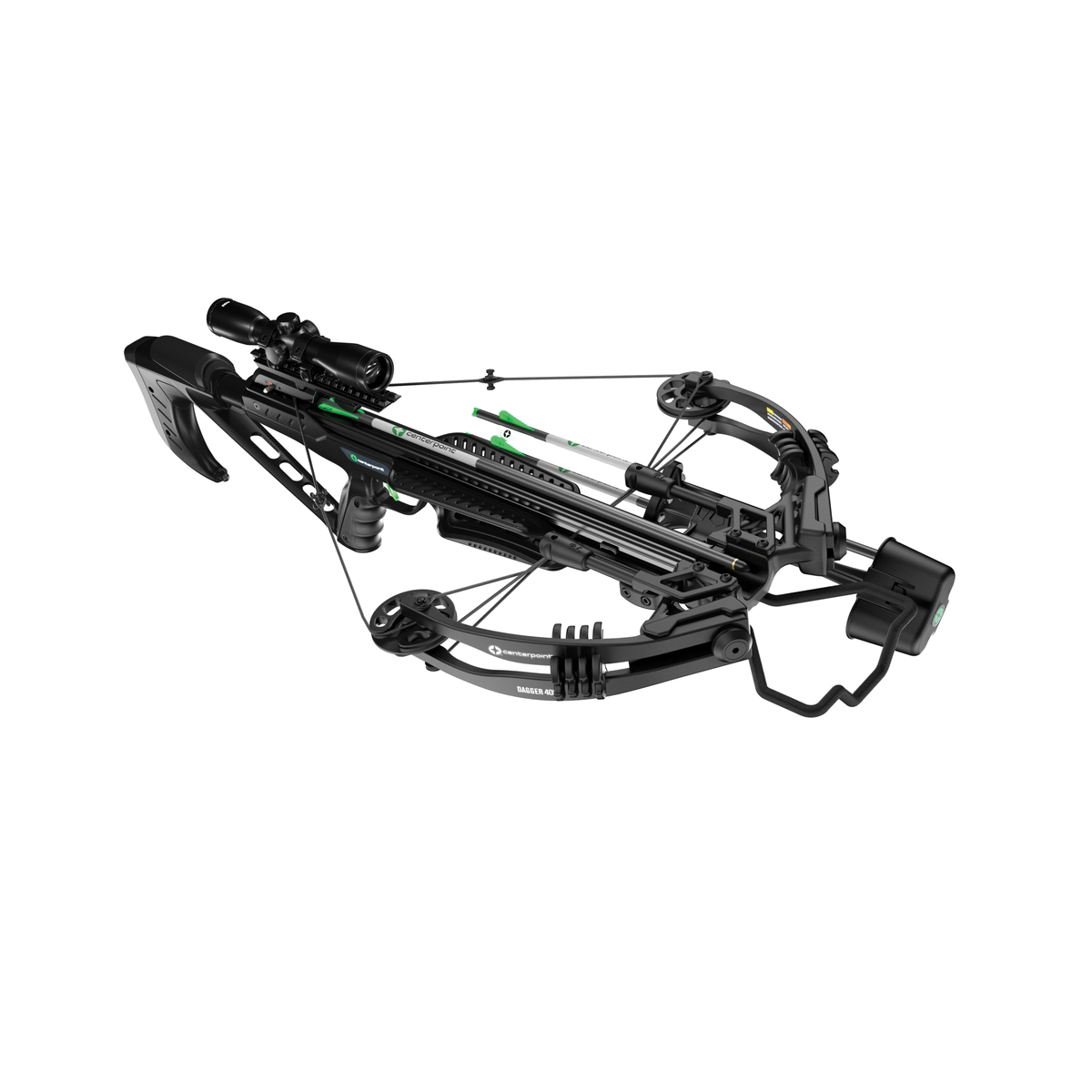 CenterPoint Archery Dagger 405 33.50" x 15" Compound Crossbow Package, Black - Centerpoint Archery