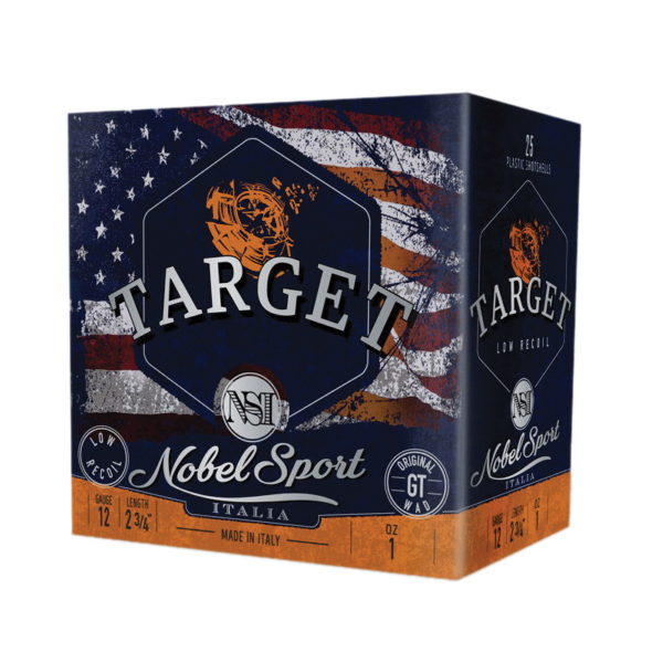Nobel Sport Target Low Recoil 12 Gauge 2-3/4" #8.5 1 Ounce 25rds - Nobel Sport