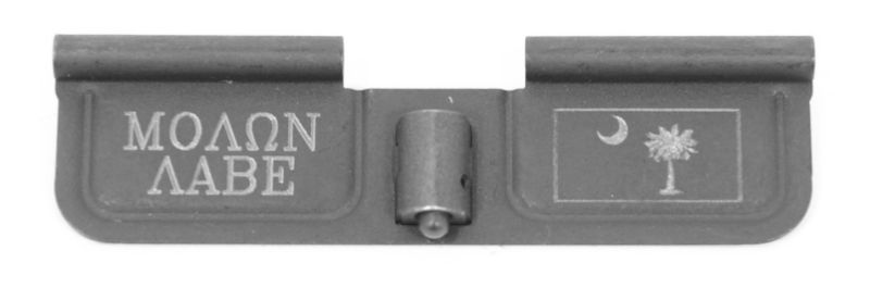 AR-15 Engraved Ejection Port Cover - Molon Labe Palmetto - 1697 - Palmetto State Armory