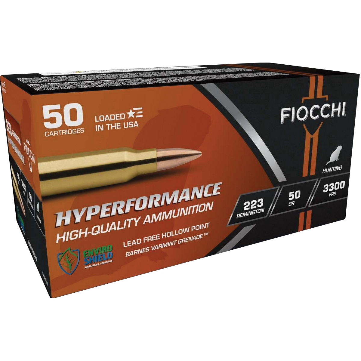 Fiocchi Hyperformance .223 Remington 50 gr JHP 20rds - Fiocchi
