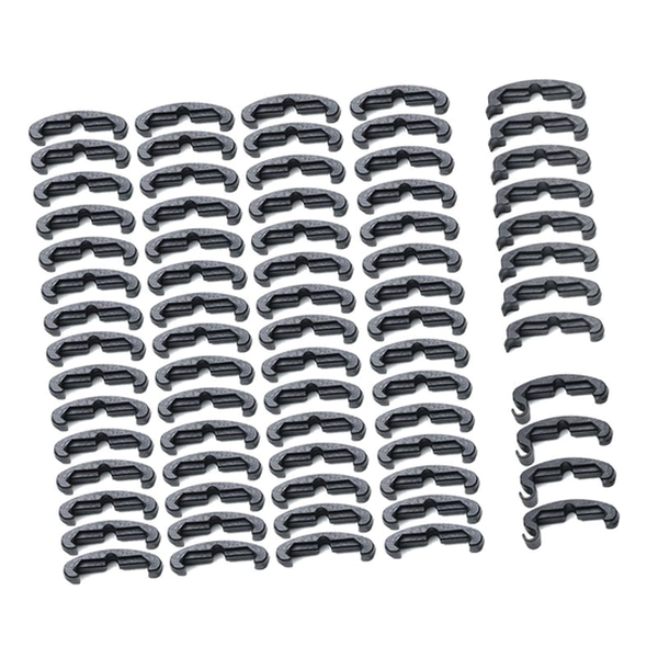 Larue IndexClips 72-Piece Low Profile Rail Cover, Black - Larue