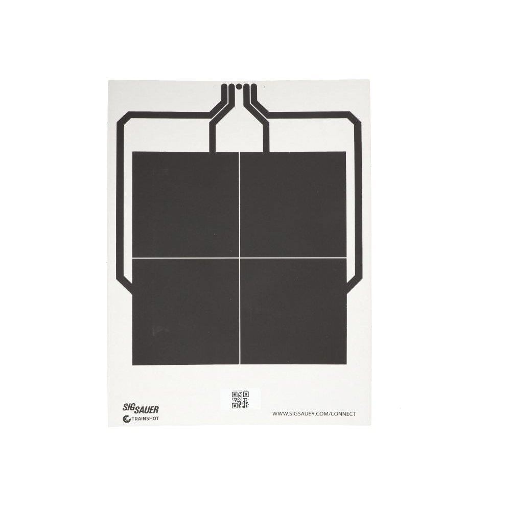Sig Sauer T300 4-Square Target, Black/White - Sig Sauer