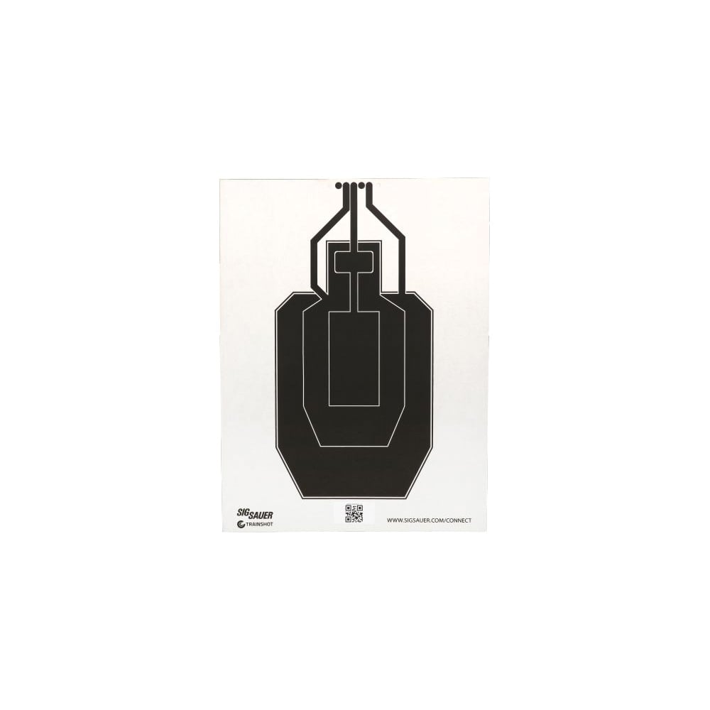 Sig Sauer T300 USPSA Target, Black/White - Sig Sauer