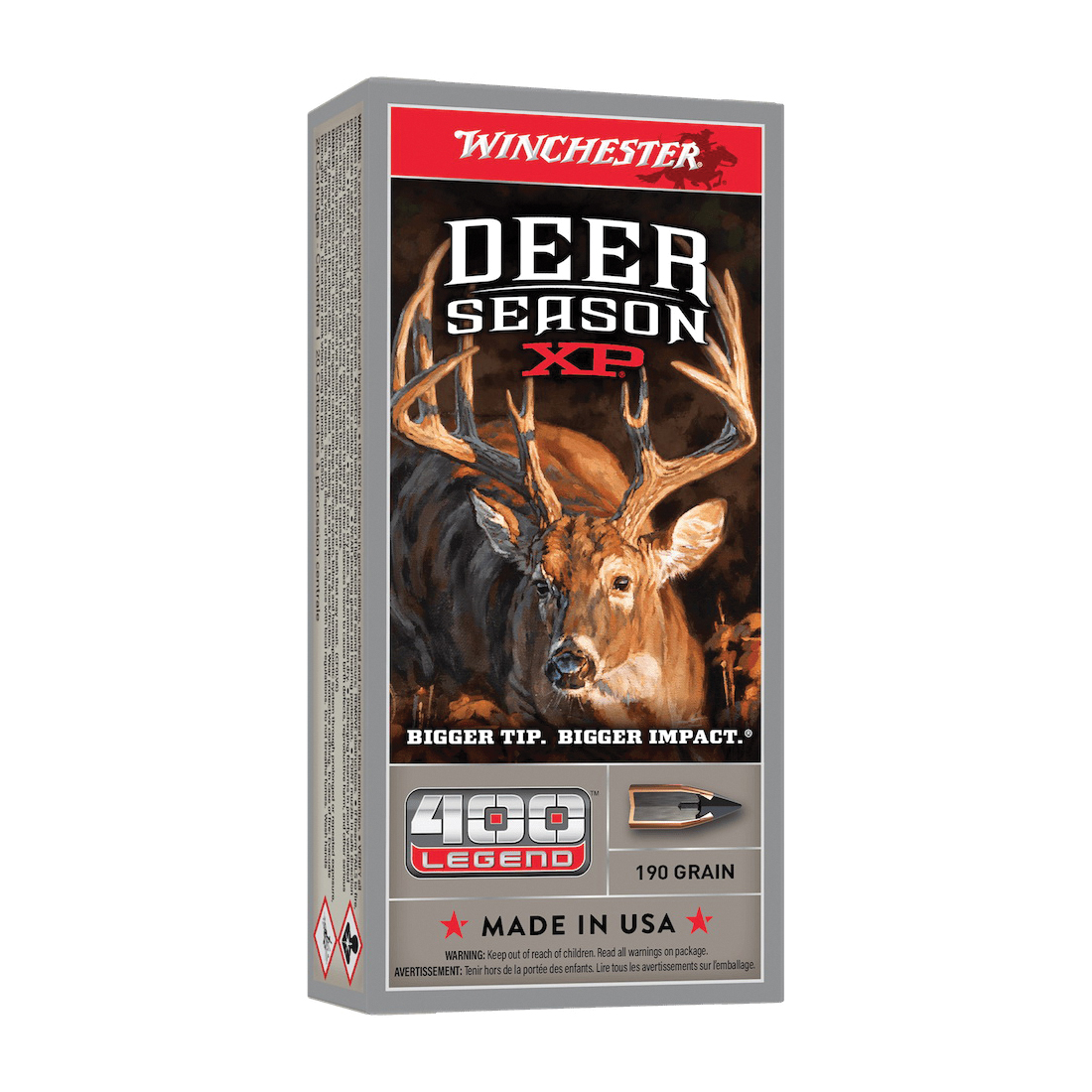 Winchester Ammunition Deer Season XP .400 Legend 190 gr PT 20rds - X400DS - Winchester