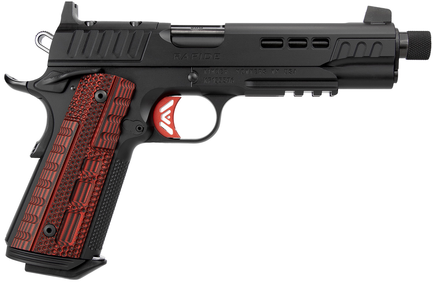 Kimber Rapide Heat OR TFS 5.50" .45 ACP 8rd Pistol, Black - Kimber