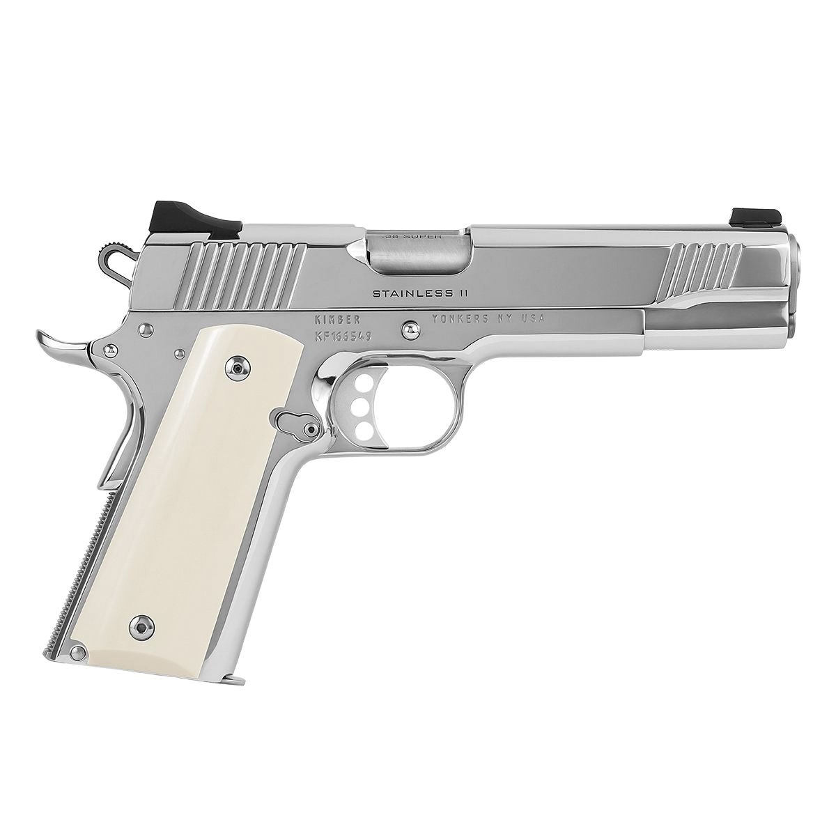 Kimber Stainless II High Polished .38 Super 5" 9rds, Stainless - Kimber