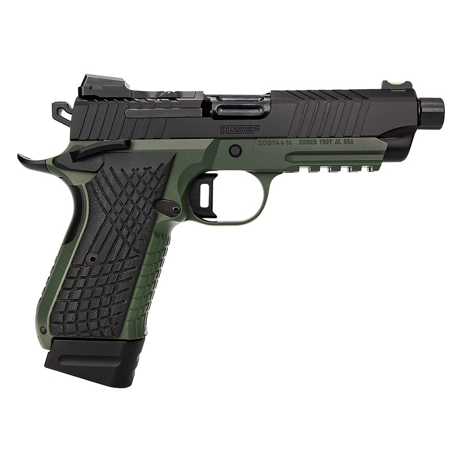 Kimber KDS9c Ranger Green/Black TFS 9mm 4.60" 15/18rds, Ranger Green - Kimber
