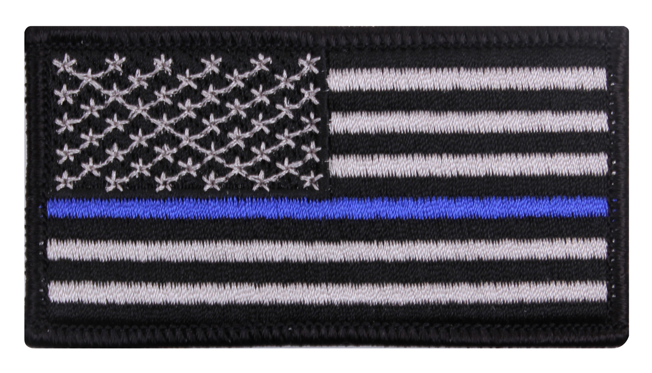Rothco Rothco Thin Blue Line Flag Patch - Iron On