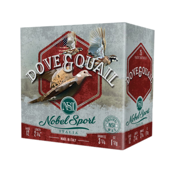 Nobel Sport Dove & Quail 12 Gauge 2-3/4" #7.5 1-1/8 Ounce 25rds - Nobel Sport