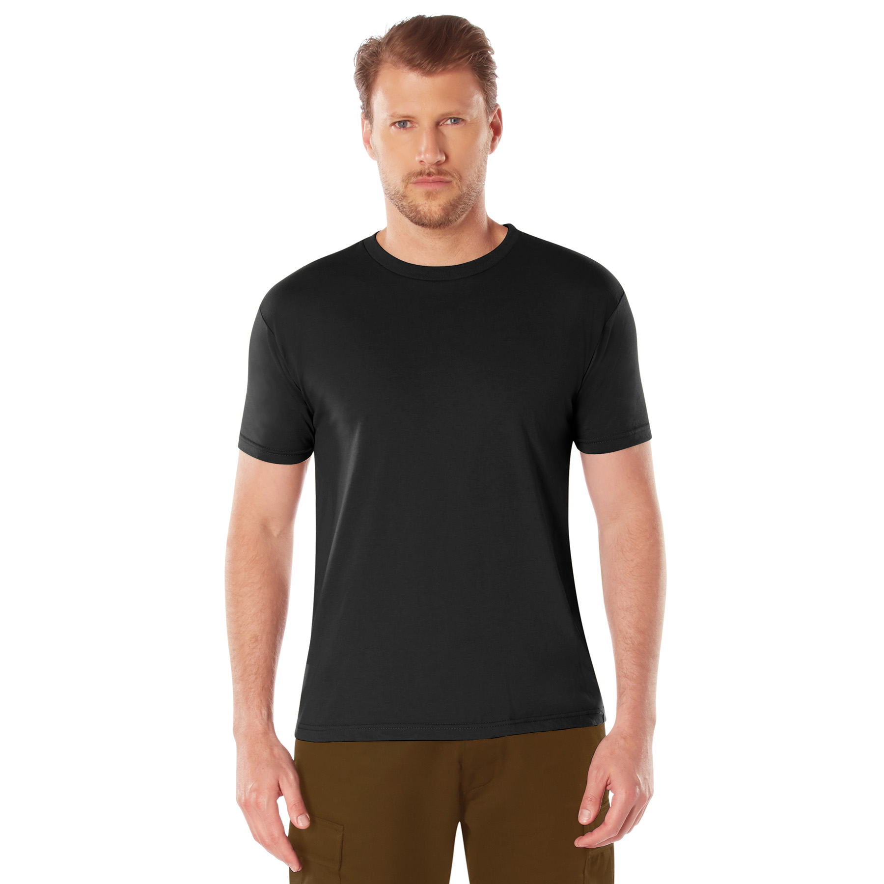 Rothco Rothco Athletic Fit Solid Color T-Shirt - Black, X-Large