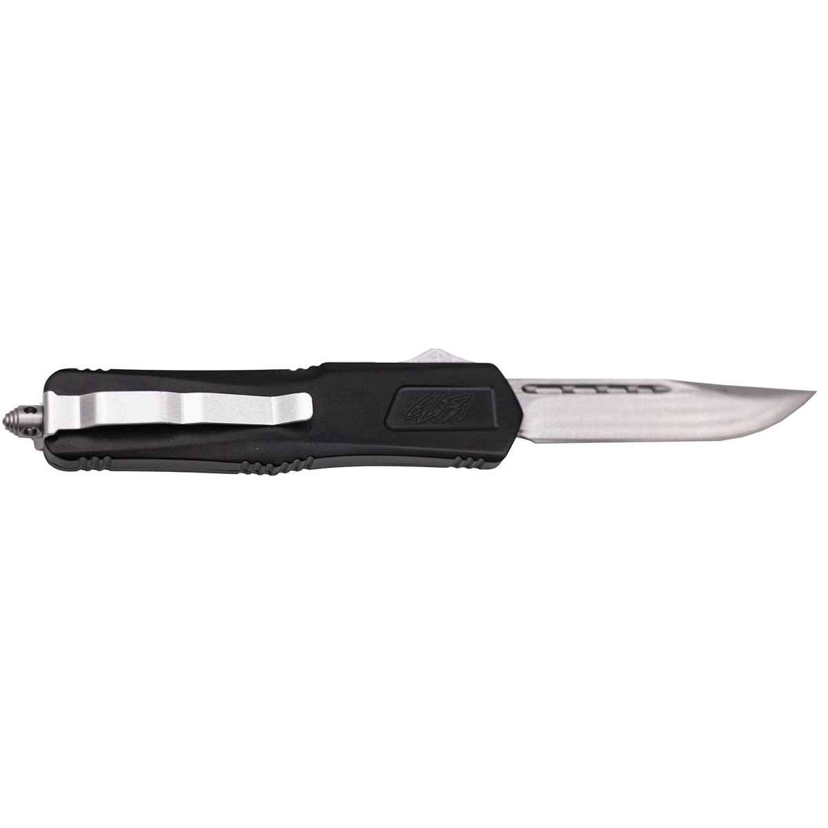 Great Lakes OTF Knife Clip Point, Black - Great Lakes