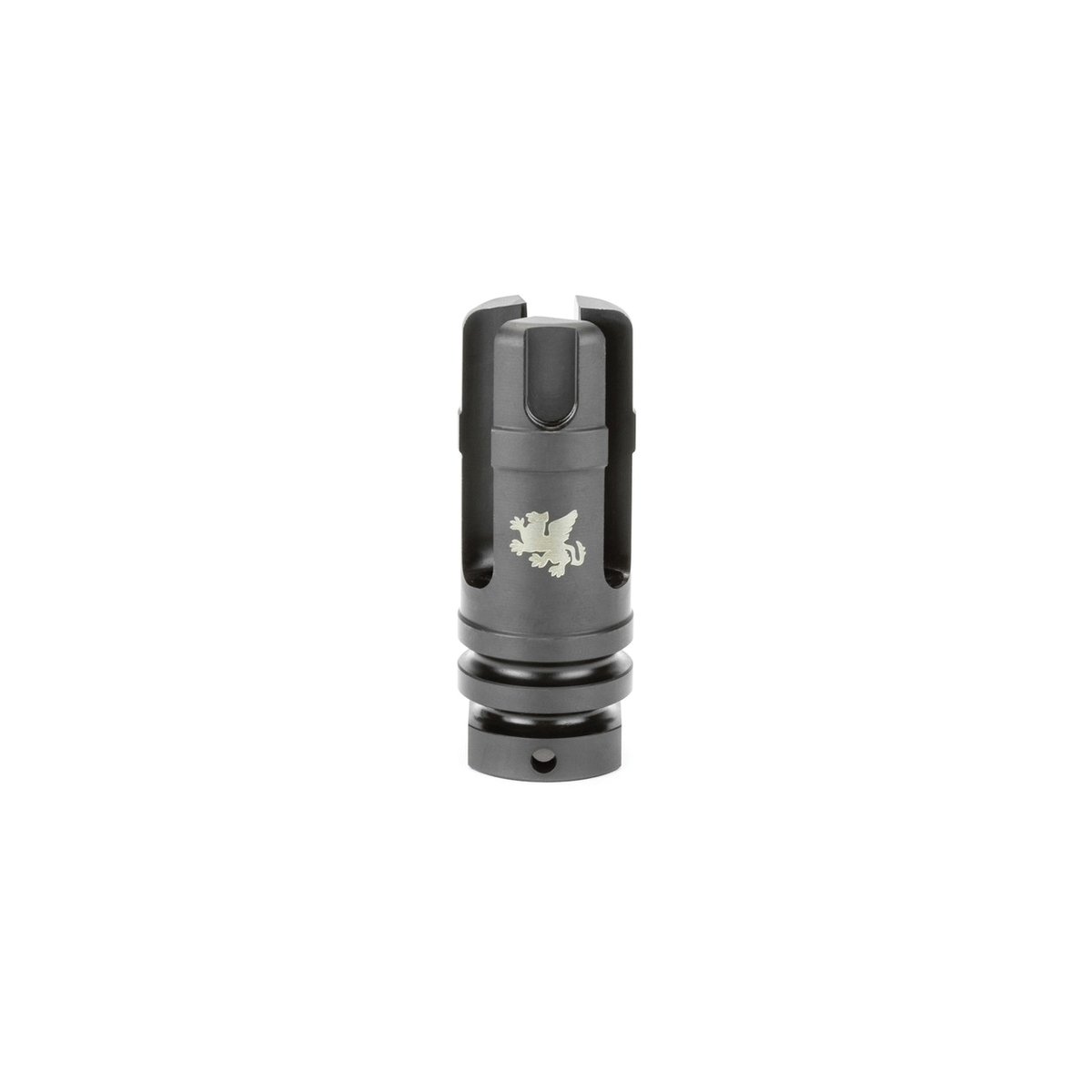 Griffin Armament Gate-Lok Stealth Flash Hider 1/2-28, Black - Griffin Armament