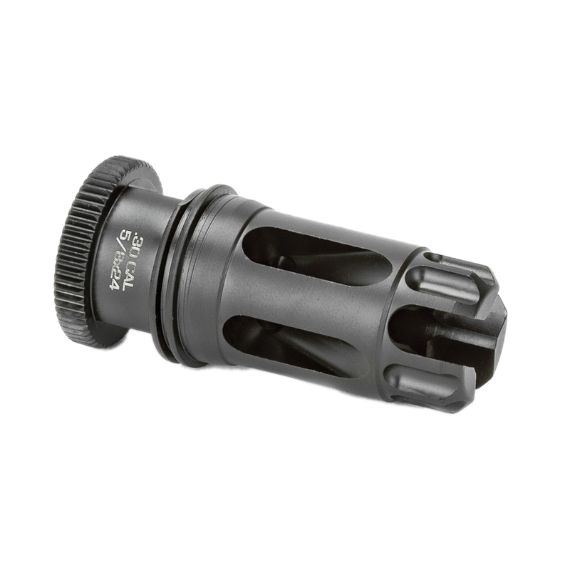Griffin Armament Dual-Lok Flash Compensator 5/8-24, Black - Griffin Armament