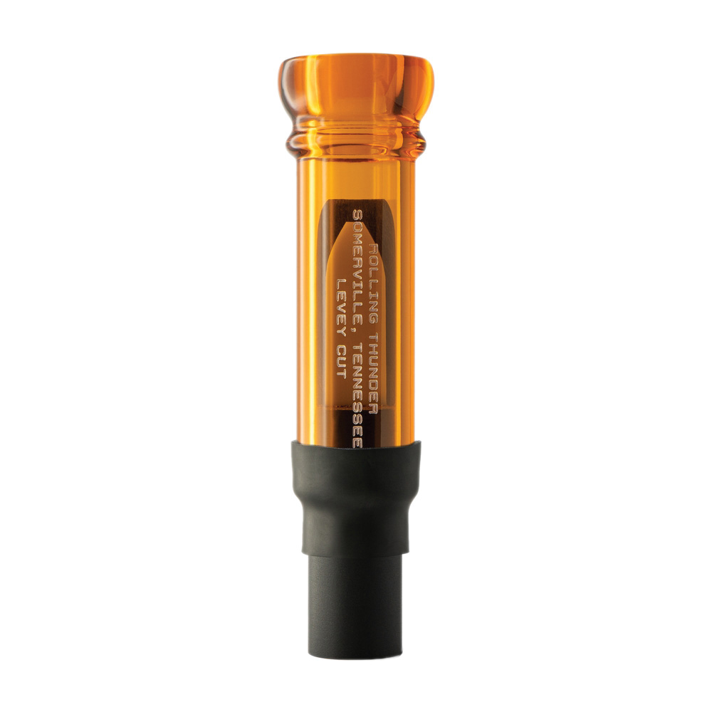 Rolling Thunder Game Calls Levey Cut Cutdown Duck Call, Bourbon/Black - Rolling Thunder Game Calls