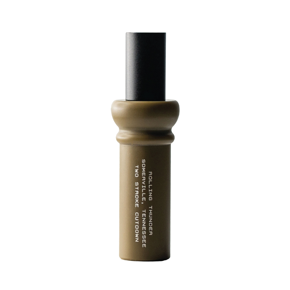 Rolling Thunder Game Calls Two Stroke Double Reed Cutdown Duck Call, Dark Tan/Black - Rolling Thunder Game Calls