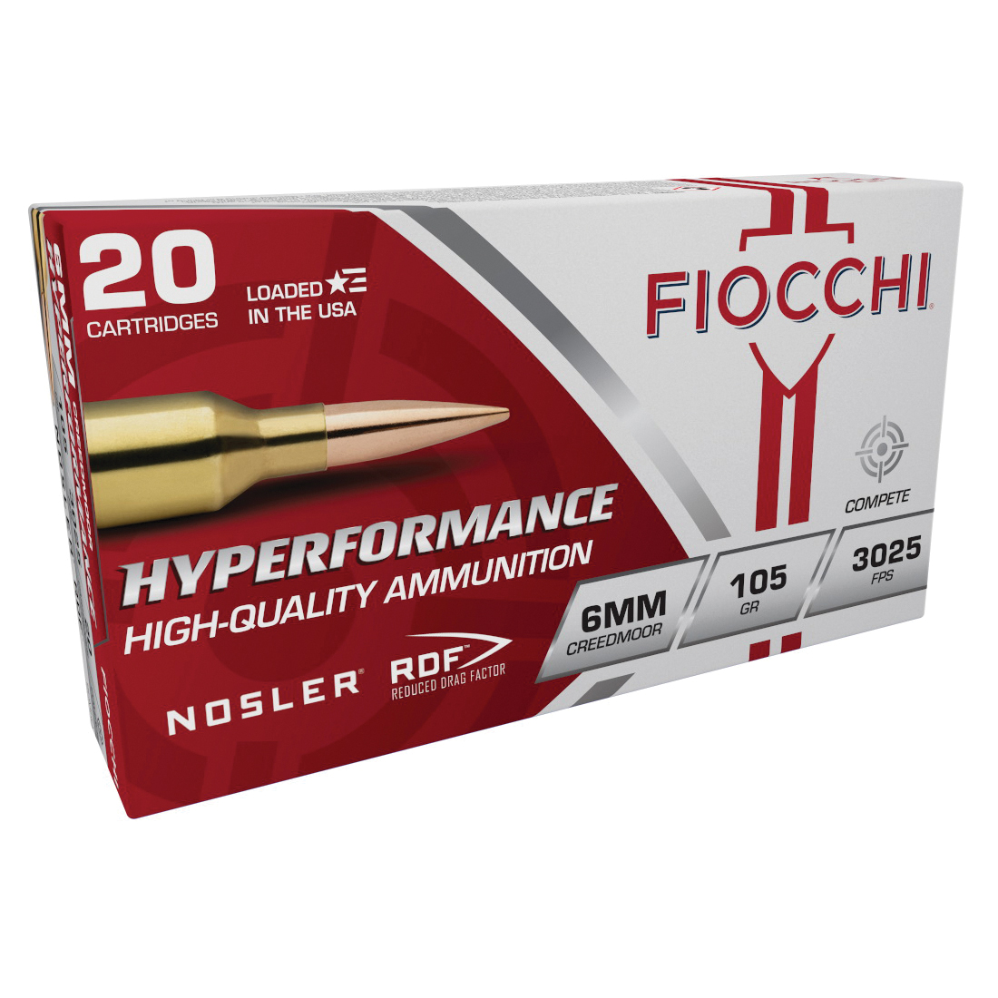 Fiocchi Hyperformance 6mm Creedmoor 105 gr 20rds - Fiocchi