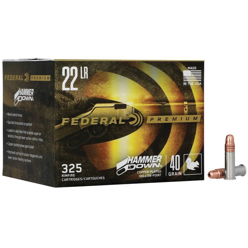 Federal HammerDown .22LR 40 gr CPHP 325rds