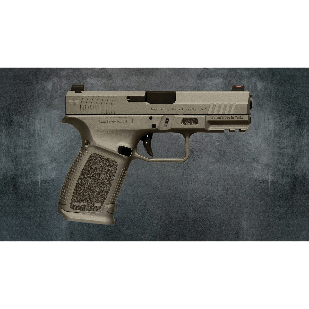 G-Force RPX9 Exodus 9mm 4.02" 15rds, Gray - G-Force