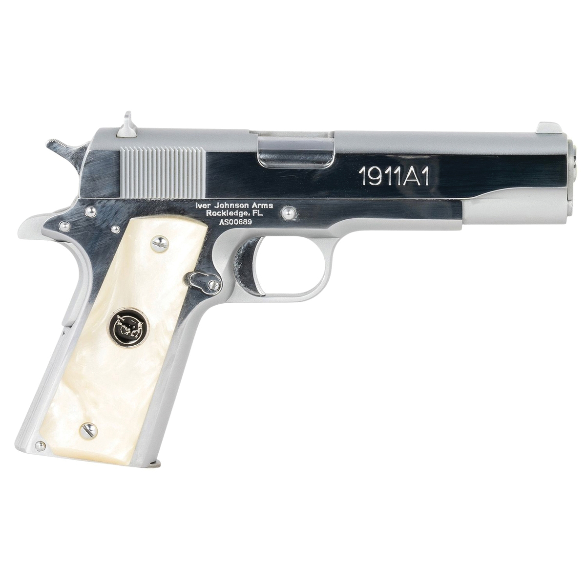 Iver Johnson Arms .38 Super 5" 8rds, Chrome - Iver Johnson Arms