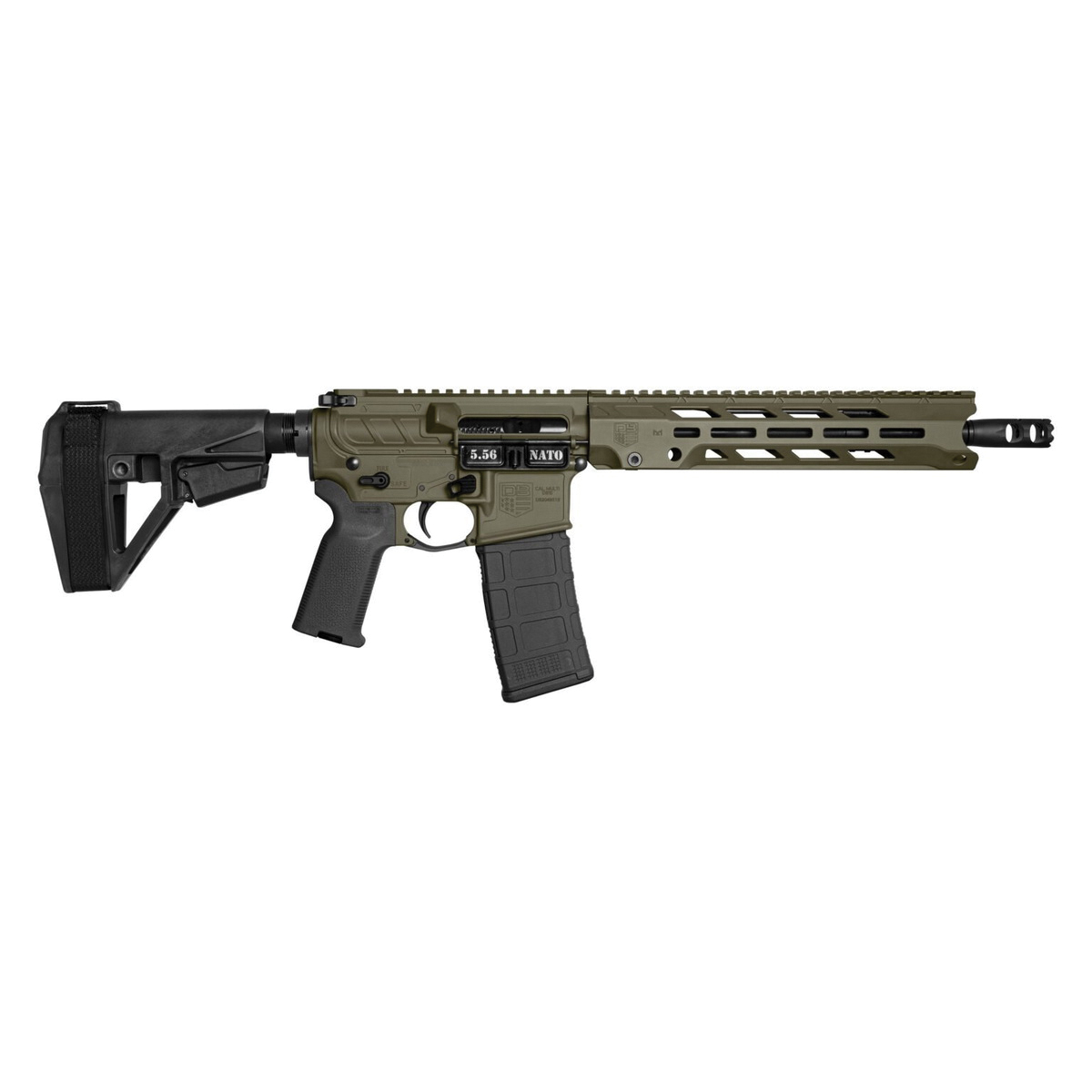 Diamondback DB15 Obsidian 5.56x45mm 11.50", OD Green - Diamondback