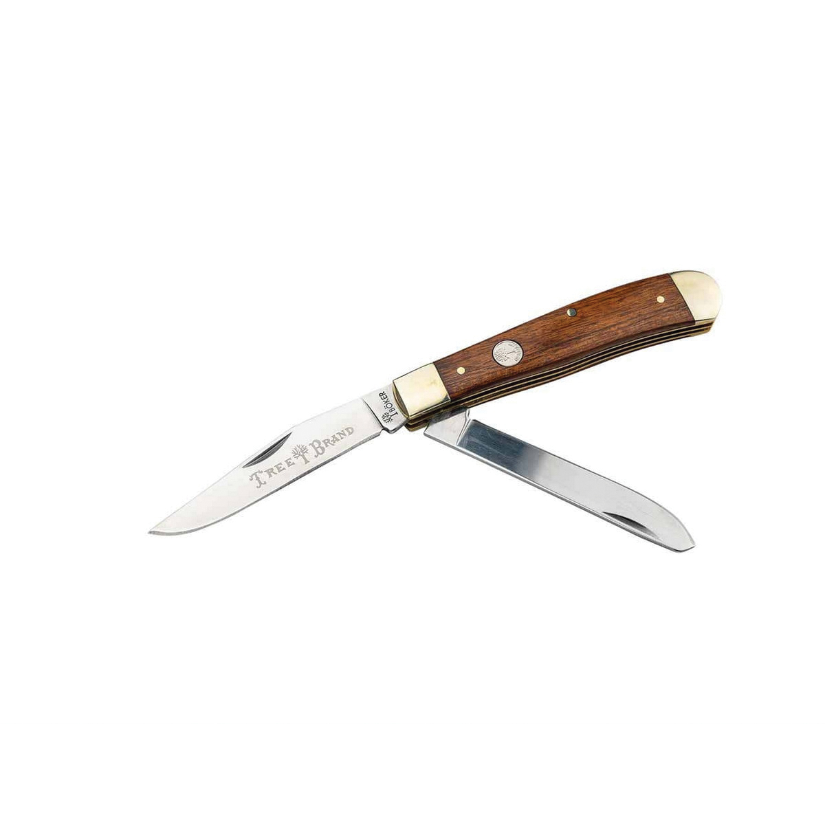 Boker Manufactory Traditional Series 2.0 Trapper Folding Knife Clip Point/Spey, Brown