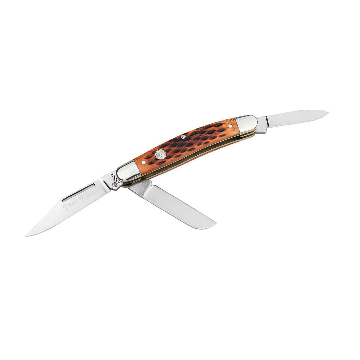 Boker Manufactory Traditional Series 2.0 Medium Stockman Folding Knife Clip Point/Sheepsfoot, Brown - Boker Usa
