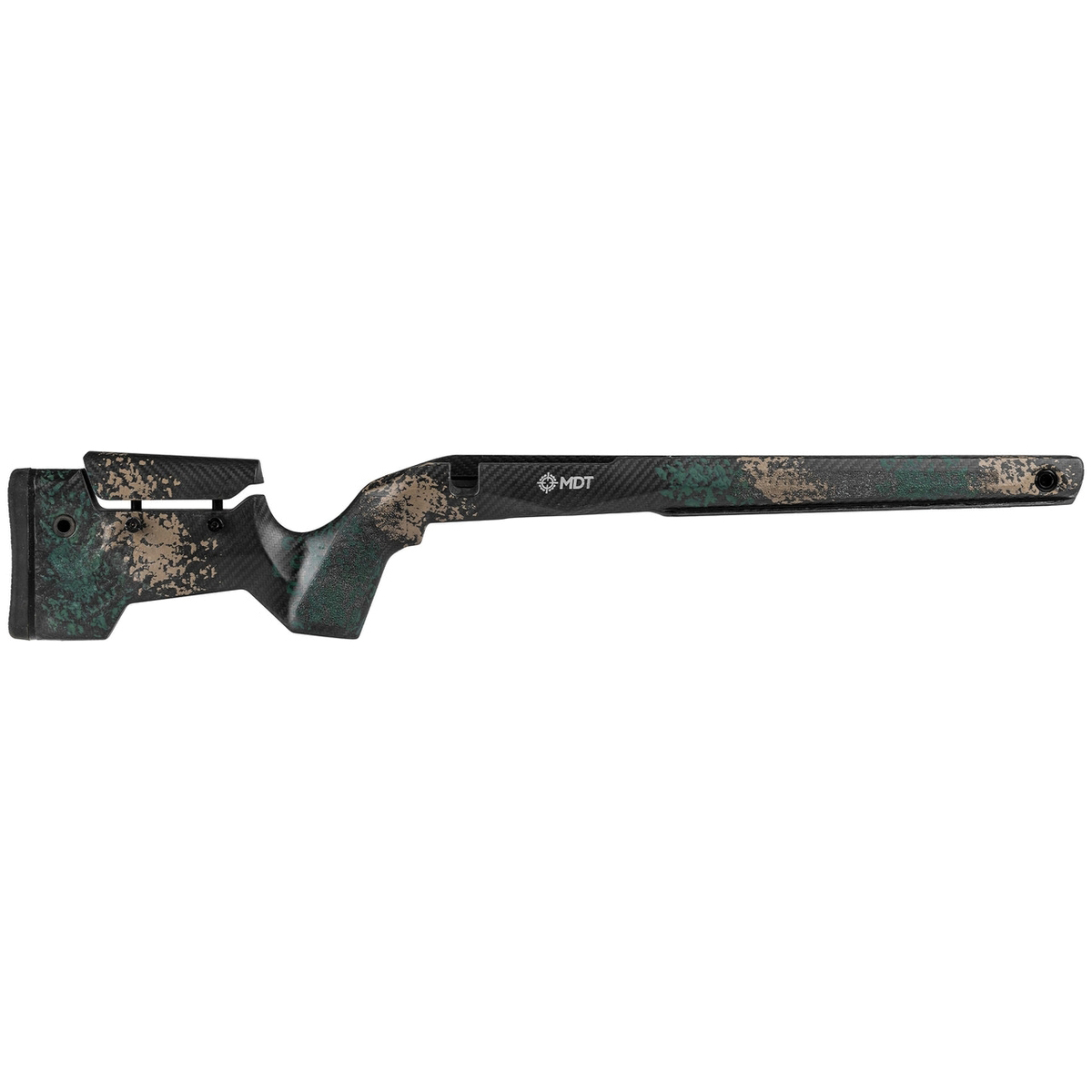 MDT CRBN Hunting Bottom Metal Rifle Stock Fits Remington 700 SA, Woodland Camouflage - Mdt