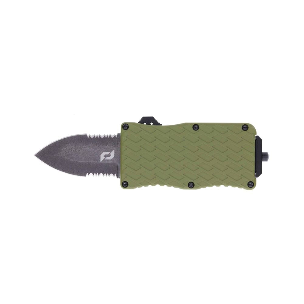 Schrade Mini Uproar OTF Dagger Knife, OD Green - 1159306 - Schrade