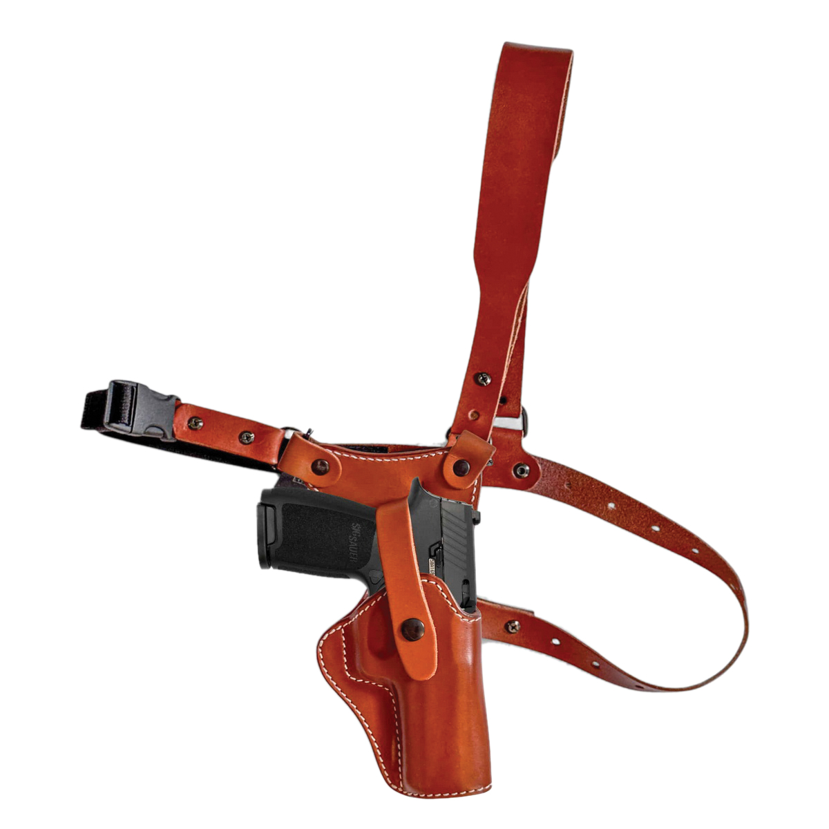 1791 Gunleather Pathfinder Colt 1911 Shoulder Holster Right Steerhide Leather, Classic Brown - 1791 Gunleather