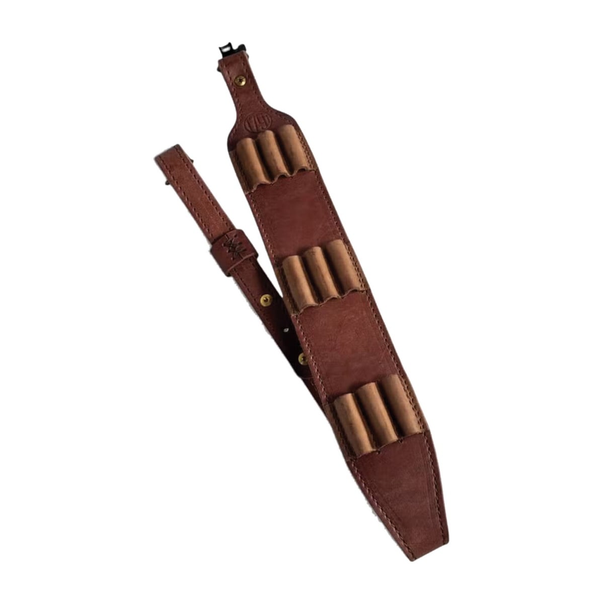 1791 Gunleather Hunt .30-06 Springfield Rifle Shell Carrier Ammo Sling, Oiled Brown