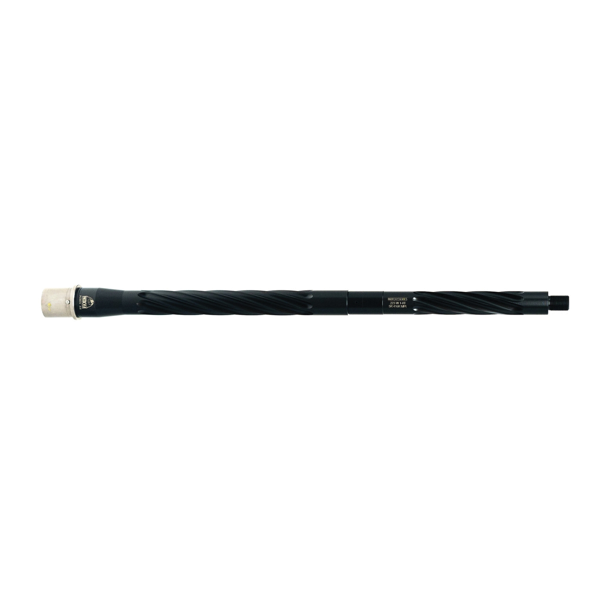 Faxon Firearms Match Spiral Fluted 5R Rifled Barrel .223 Wylde 16", Black - Faxon Firearms